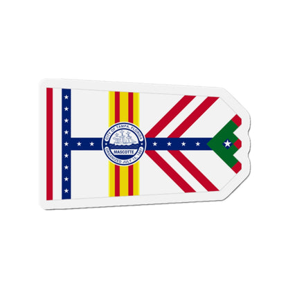 Flag of Tampa Florida - Die-Cut Magnet-2" x 2"-The Sticker Space