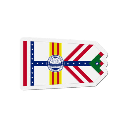 Flag of Tampa Florida - Die-Cut Magnet-5" x 5"-The Sticker Space