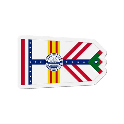 Flag of Tampa Florida - Refrigerator Magnet 3 Inch - The Sticker Space