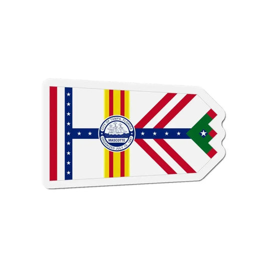 Flag of Tampa Florida - Refrigerator Magnet 6 Inch - The Sticker Space