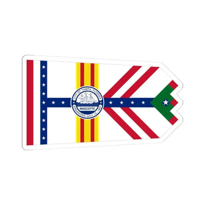 Flag of Tampa Florida (United States) STICKER Vinyl Kiss-Cut Decal 3 Inch White - The Sticker Space