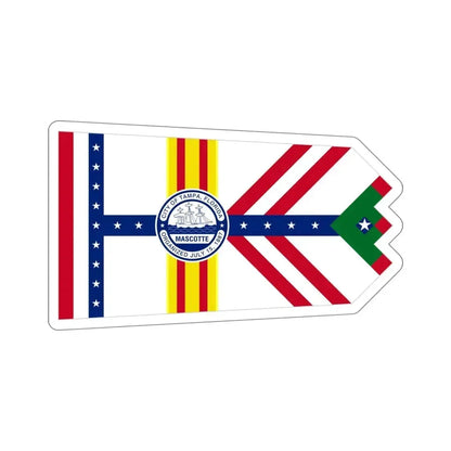 Flag of Tampa Florida USA STICKER Vinyl Die-Cut Decal 5 Inch - The Sticker Space