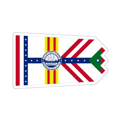 Flag of Tampa Florida USA STICKER Vinyl Die-Cut Decal - The Sticker Space
