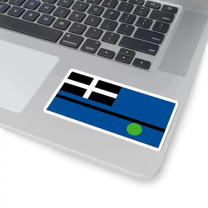 Flag of Tangier Virginia (United States) STICKER Vinyl Kiss-Cut Decal - The Sticker Space