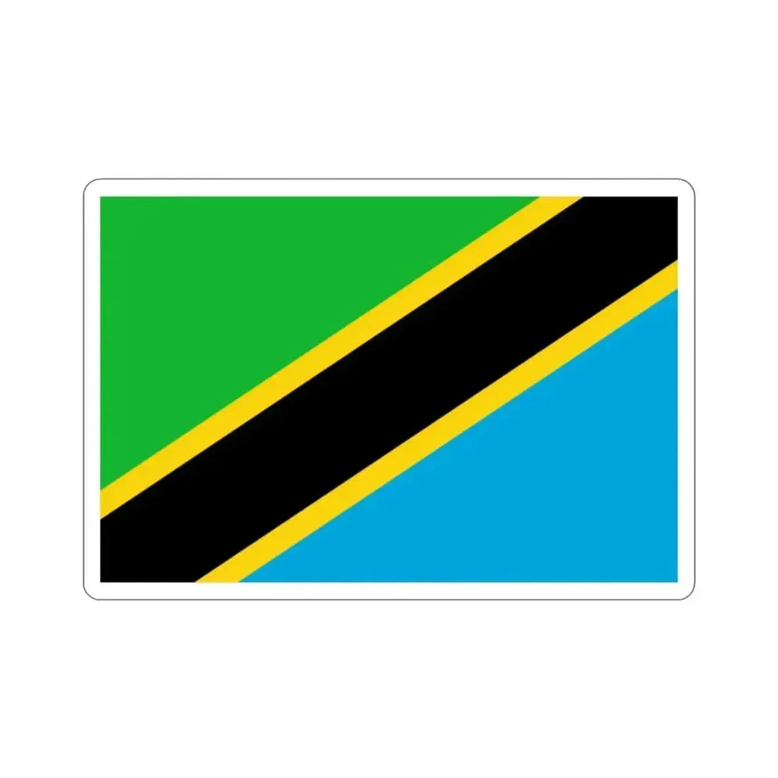 Flag of Tanzania STICKER Vinyl Die-Cut Decal 2 Inch - The Sticker Space