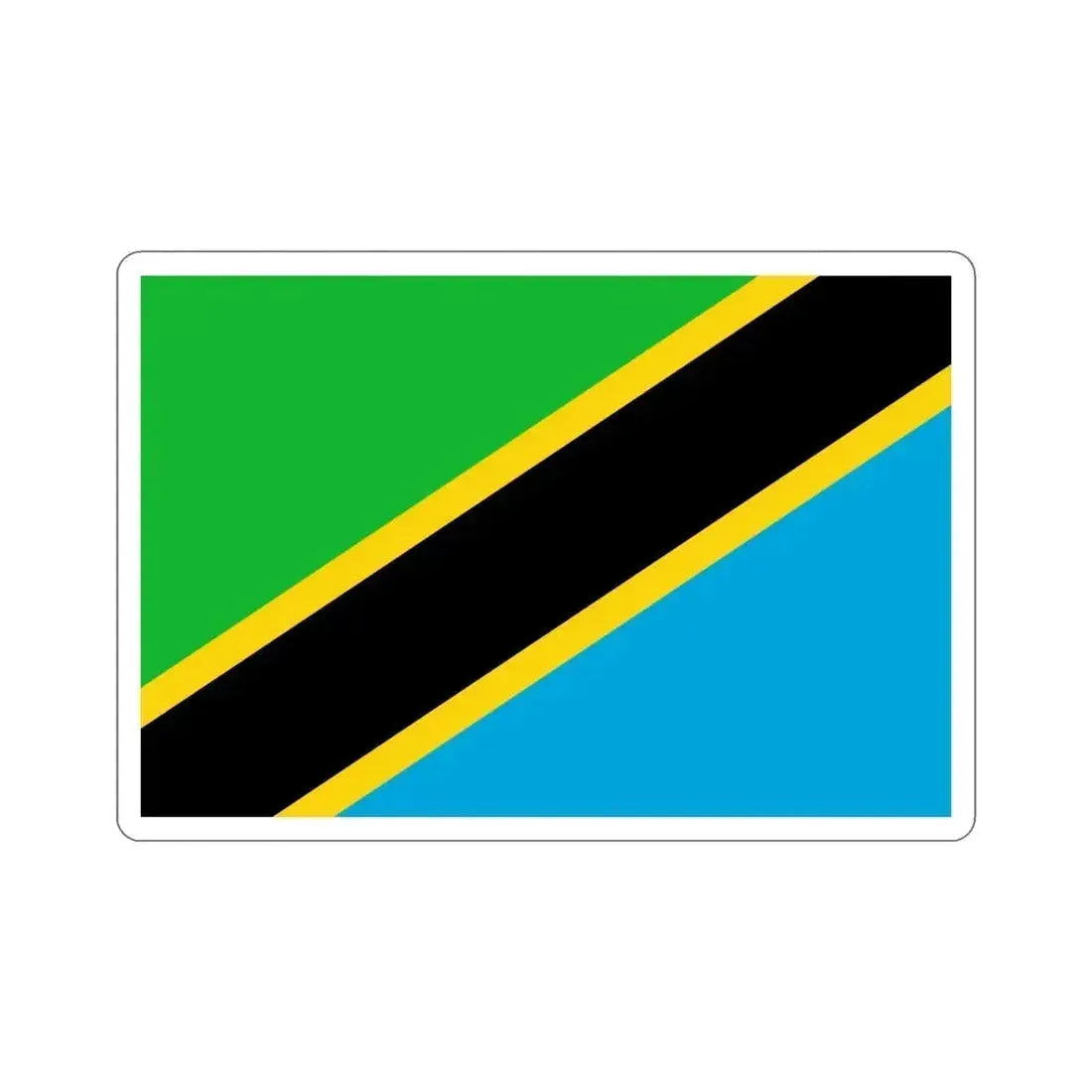 Flag of Tanzania STICKER Vinyl Die-Cut Decal 4 Inch - The Sticker Space