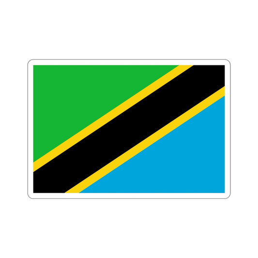 Flag of Tanzania STICKER Vinyl Die-Cut Decal-6 Inch-The Sticker Space