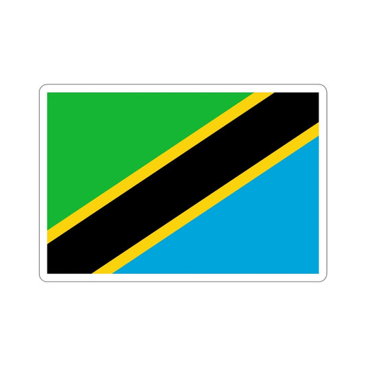 Flag of Tanzania STICKER Vinyl Die-Cut Decal-6 Inch-The Sticker Space