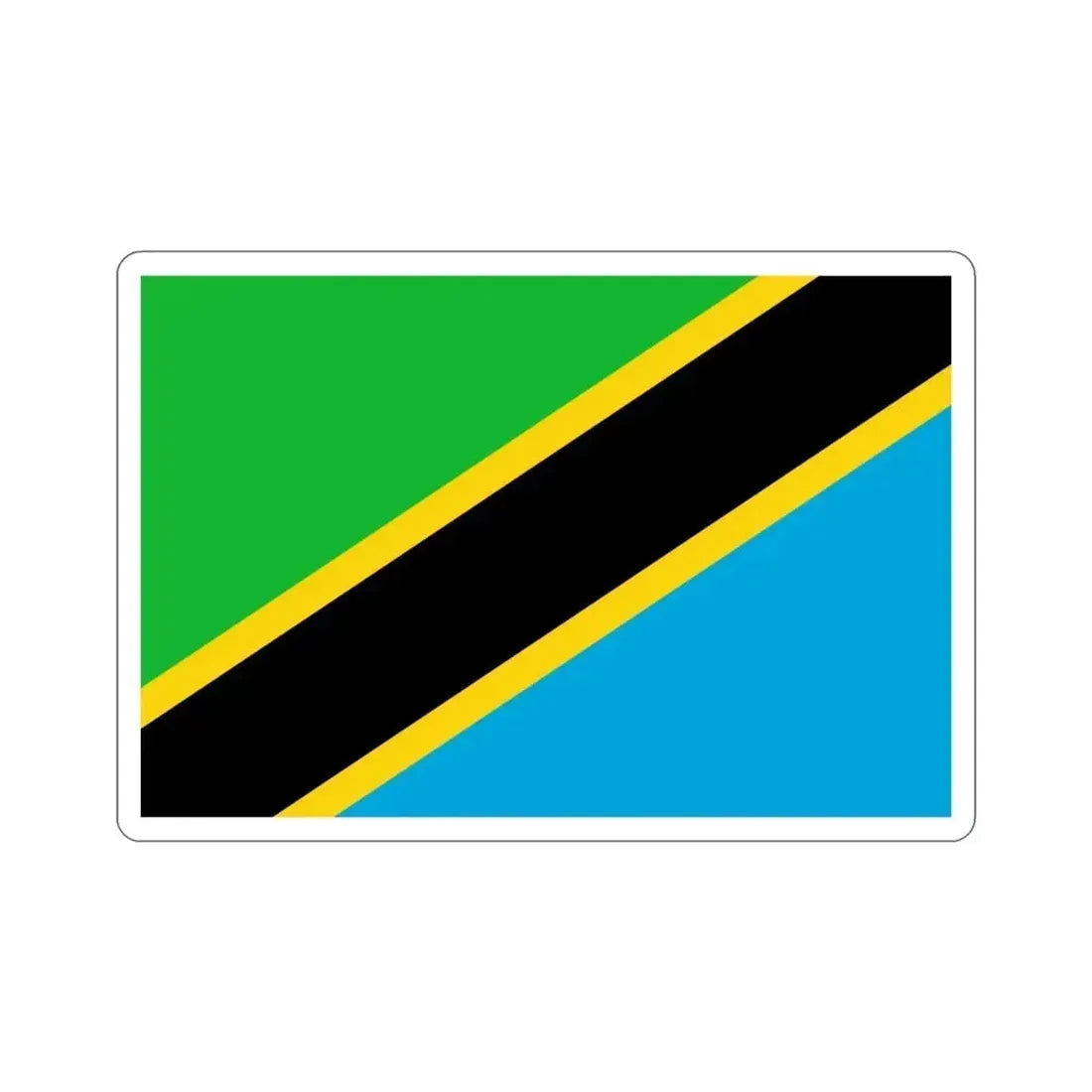 Flag of Tanzania STICKER Vinyl Die-Cut Decal - The Sticker Space