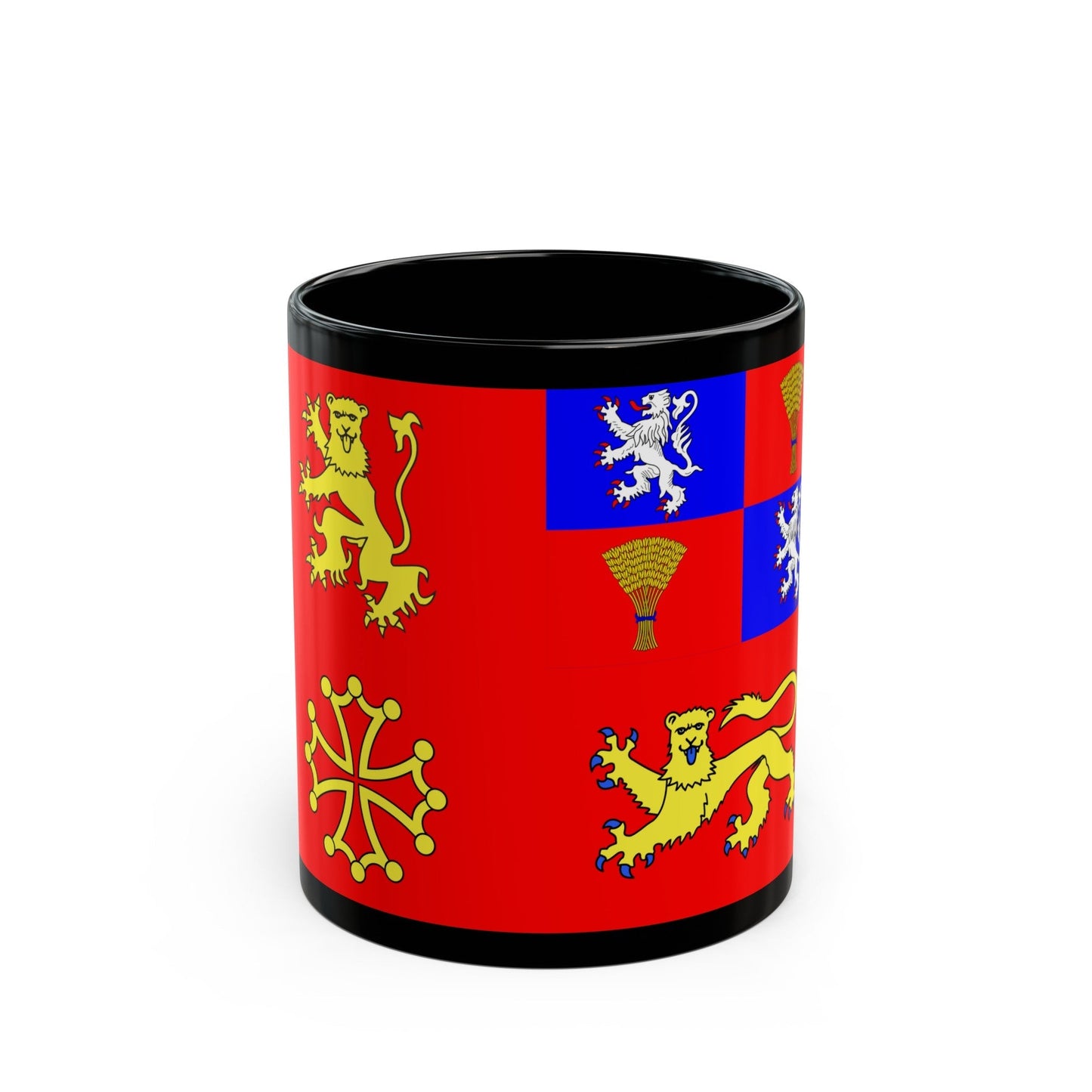 Flag of Tarn et Garonne France - Black Coffee Mug-11oz-The Sticker Space