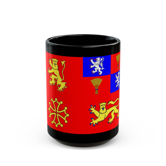 Flag of Tarn et Garonne France - Black Coffee Mug-15oz-The Sticker Space