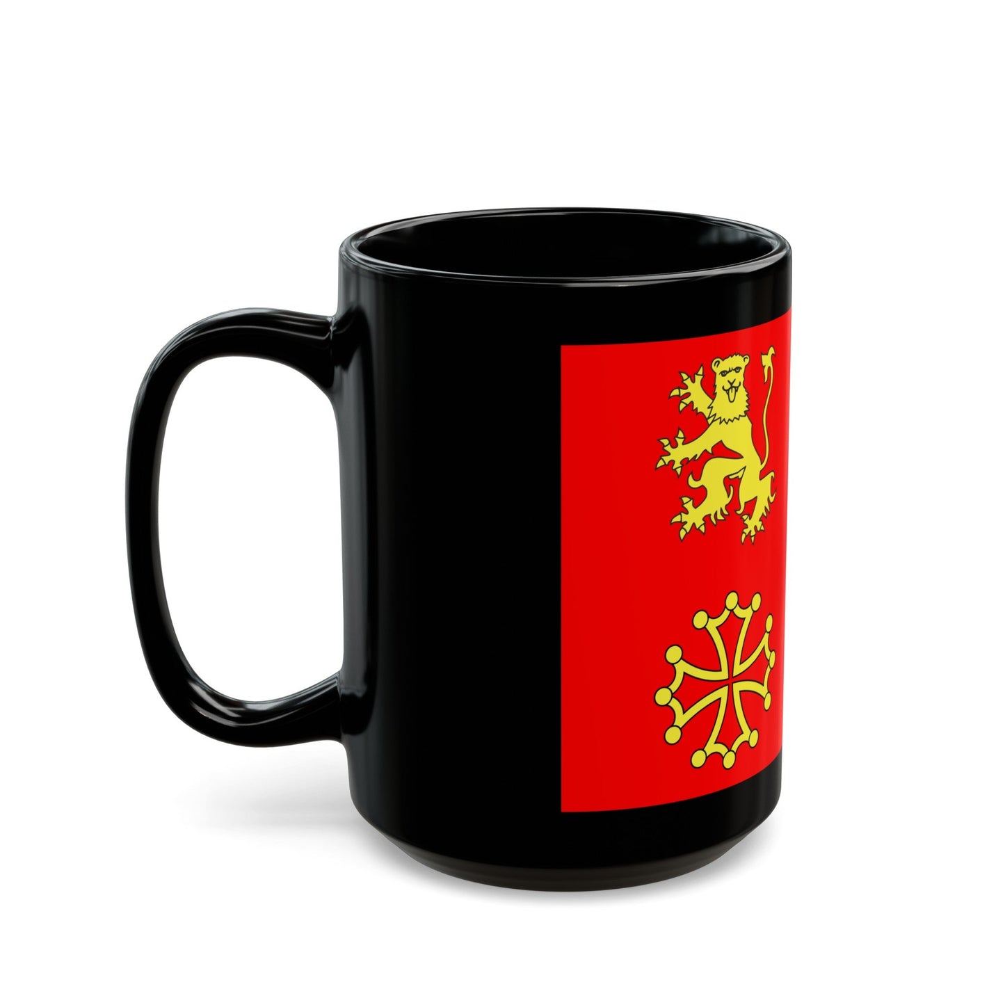 Flag of Tarn et Garonne France - Black Coffee Mug-The Sticker Space