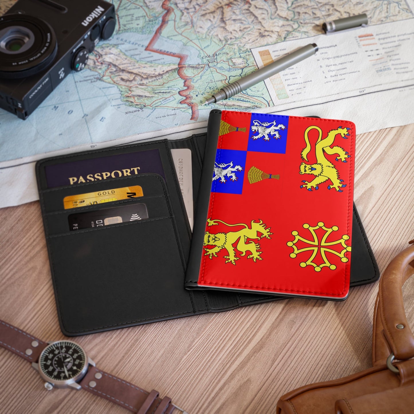 Flag of Tarn et Garonne France - Passport Holder