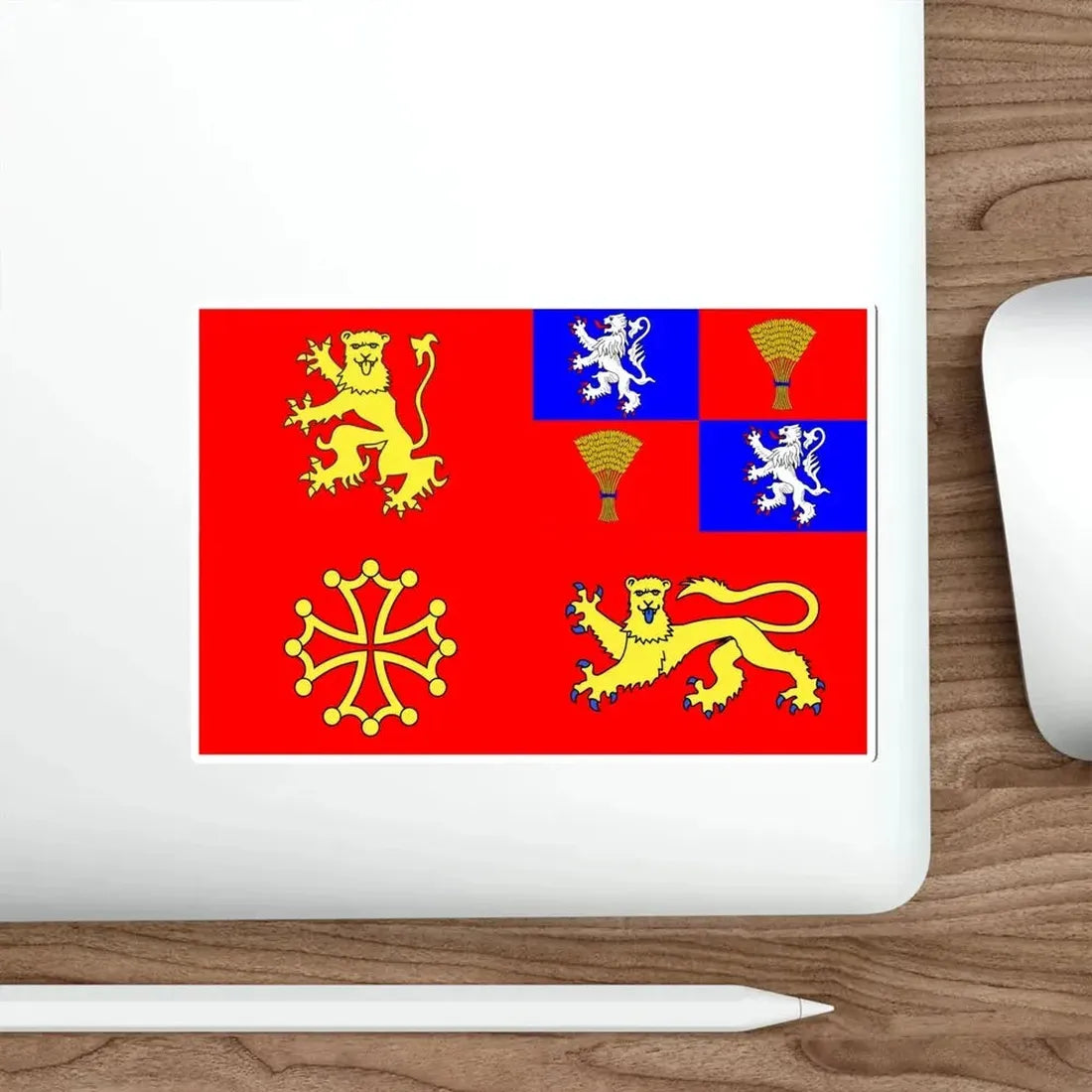 Flag of Tarn et Garonne France STICKER Vinyl Die-Cut Decal - The Sticker Space