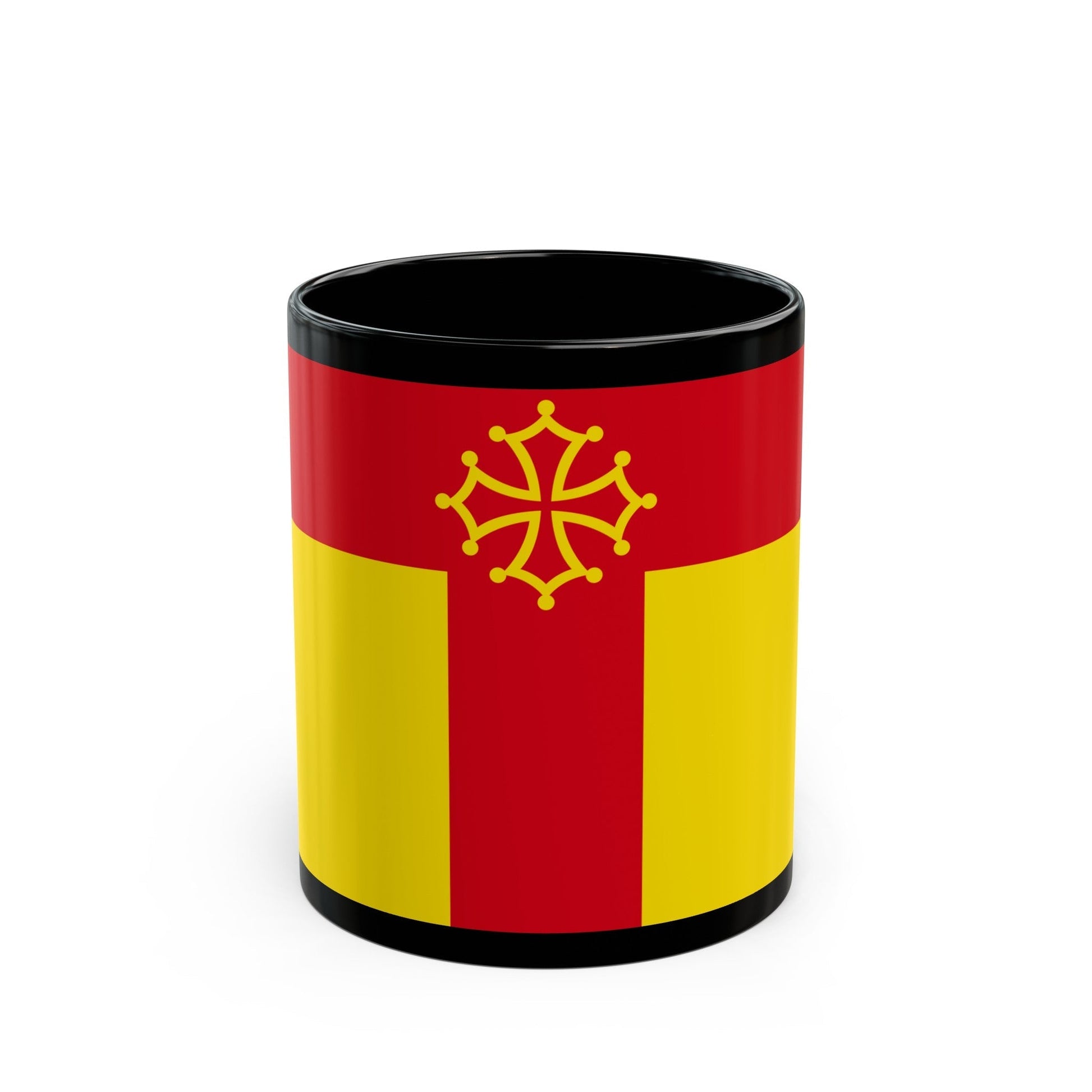 Flag of Tarn France - Black Coffee Mug-11oz-The Sticker Space