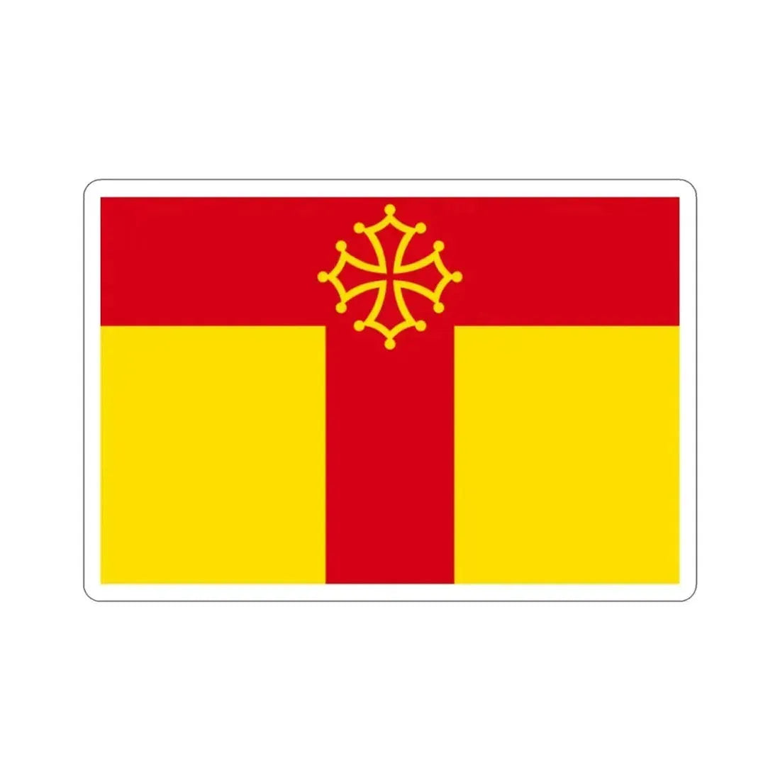 Flag of Tarn France STICKER Vinyl Die-Cut Decal 2 Inch - The Sticker Space