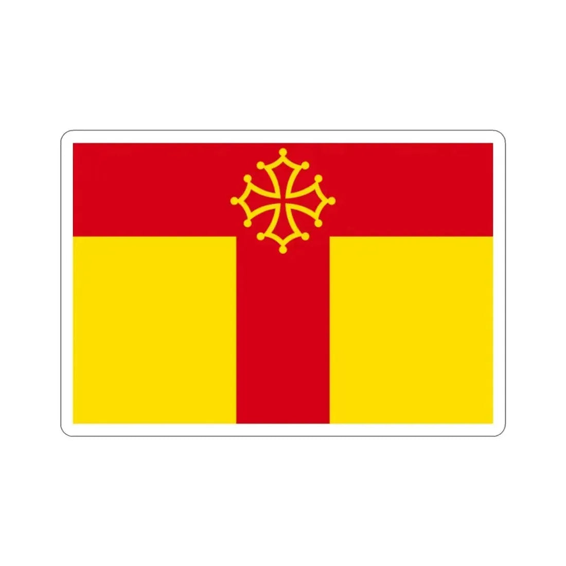 Flag of Tarn France STICKER Vinyl Die-Cut Decal 2 Inch - The Sticker Space