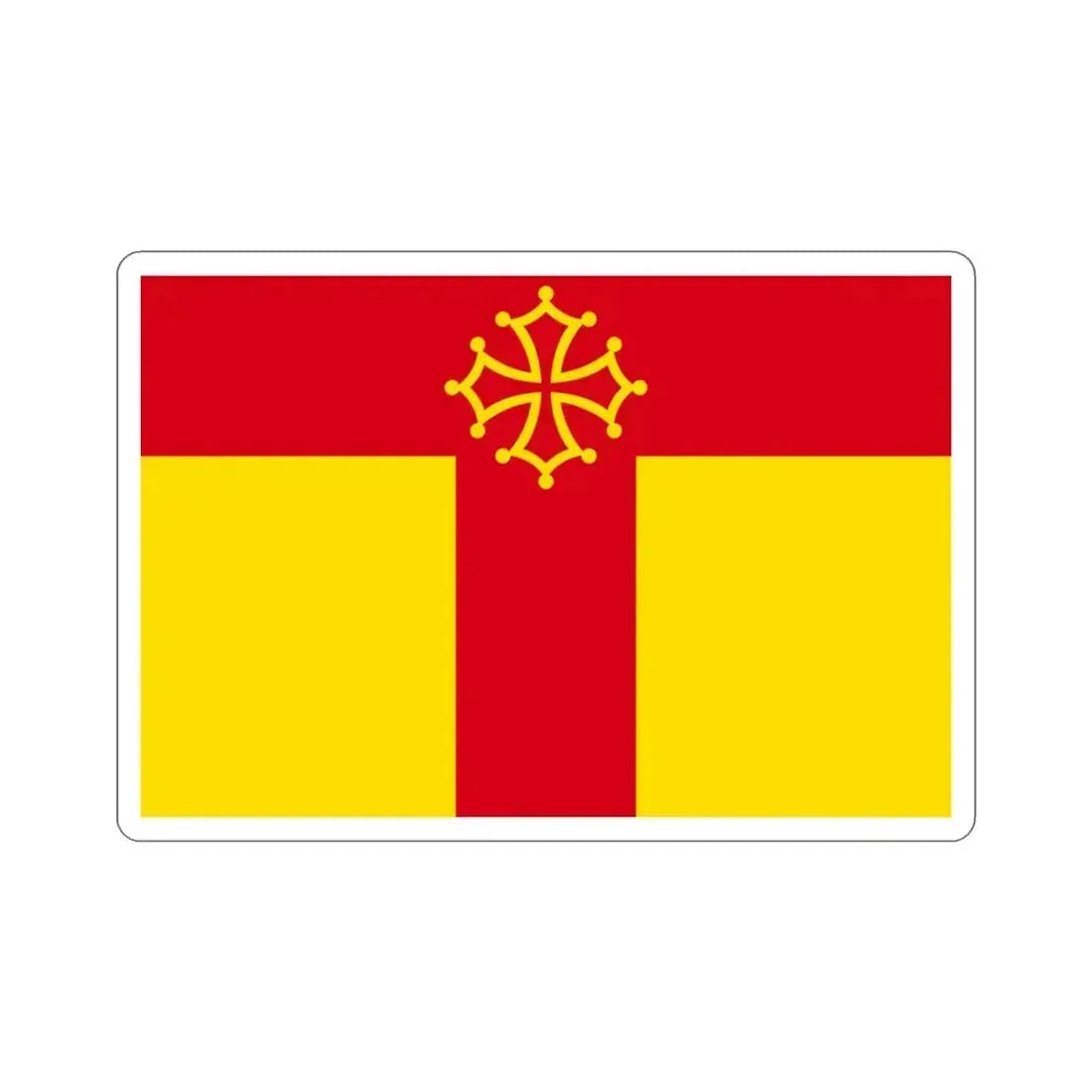Flag of Tarn France STICKER Vinyl Die-Cut Decal 3 Inch - The Sticker Space