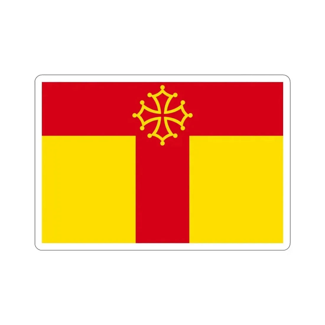Flag of Tarn France STICKER Vinyl Die-Cut Decal 4 Inch - The Sticker Space
