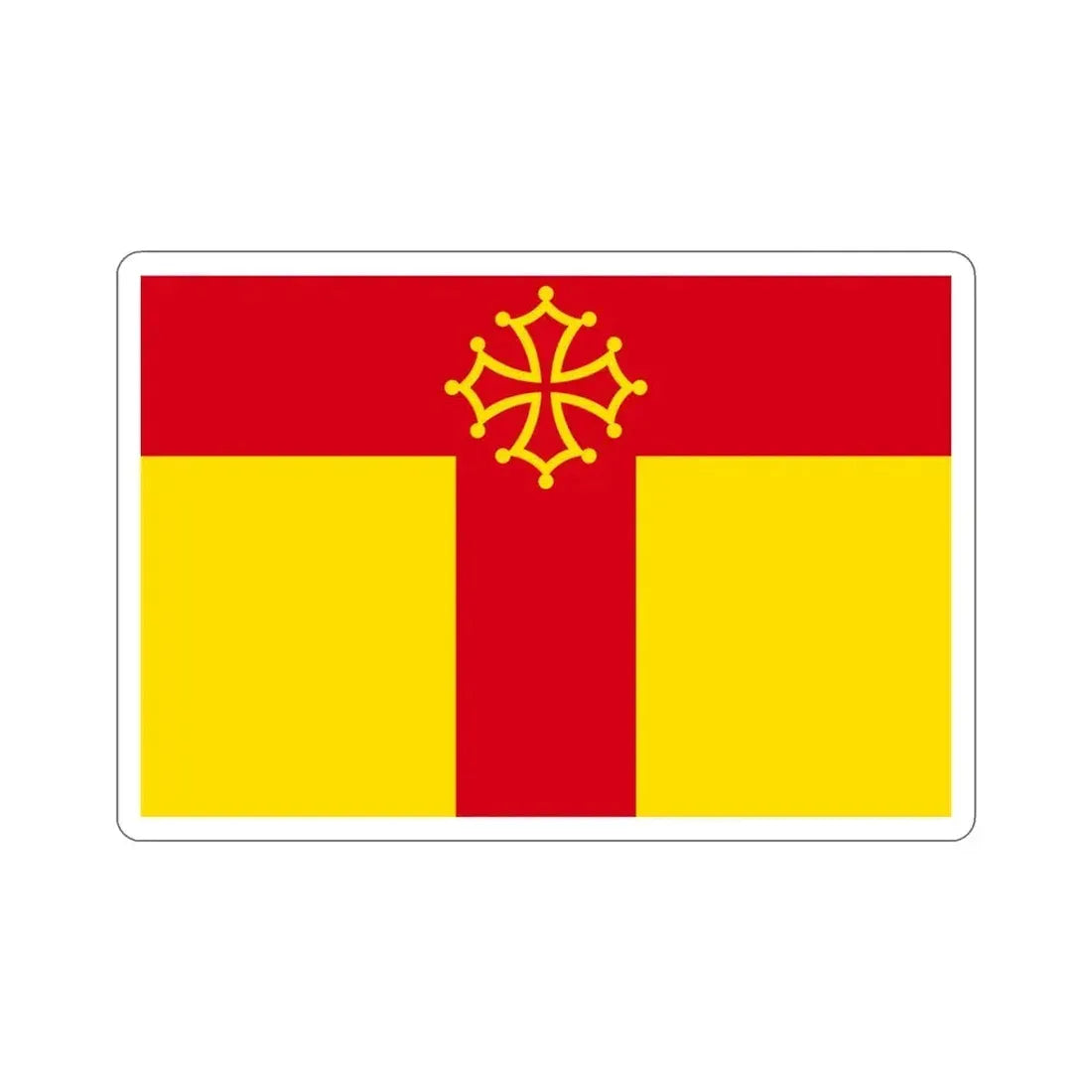 Flag of Tarn France STICKER Vinyl Die-Cut Decal 4 Inch - The Sticker Space