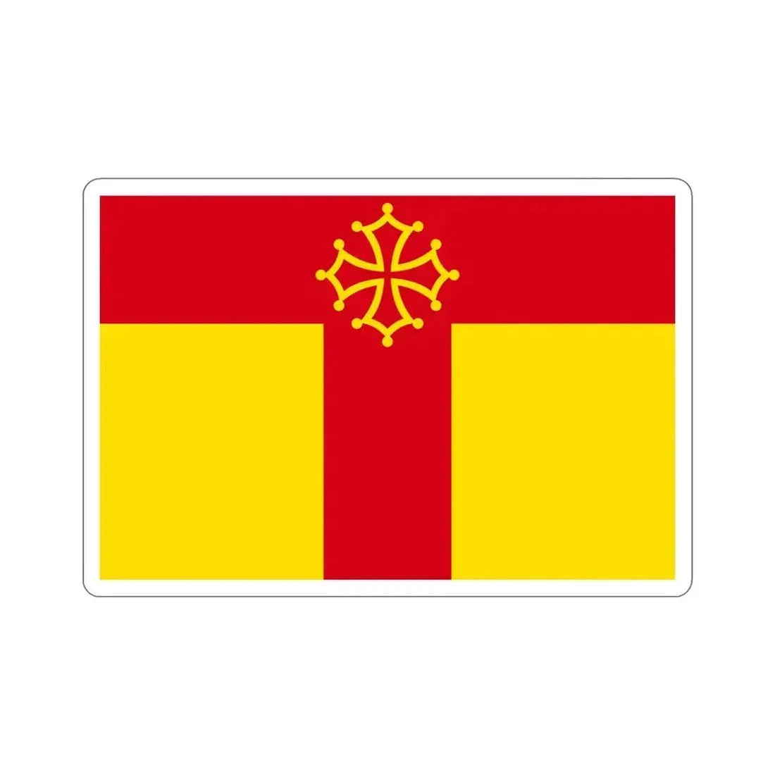 Flag of Tarn France STICKER Vinyl Die-Cut Decal 5 Inch - The Sticker Space