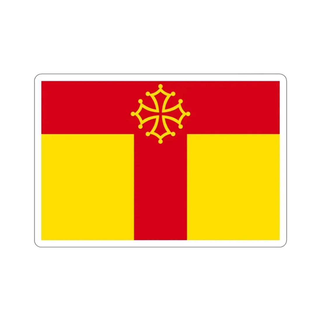 Flag of Tarn France STICKER Vinyl Die-Cut Decal 5 Inch - The Sticker Space