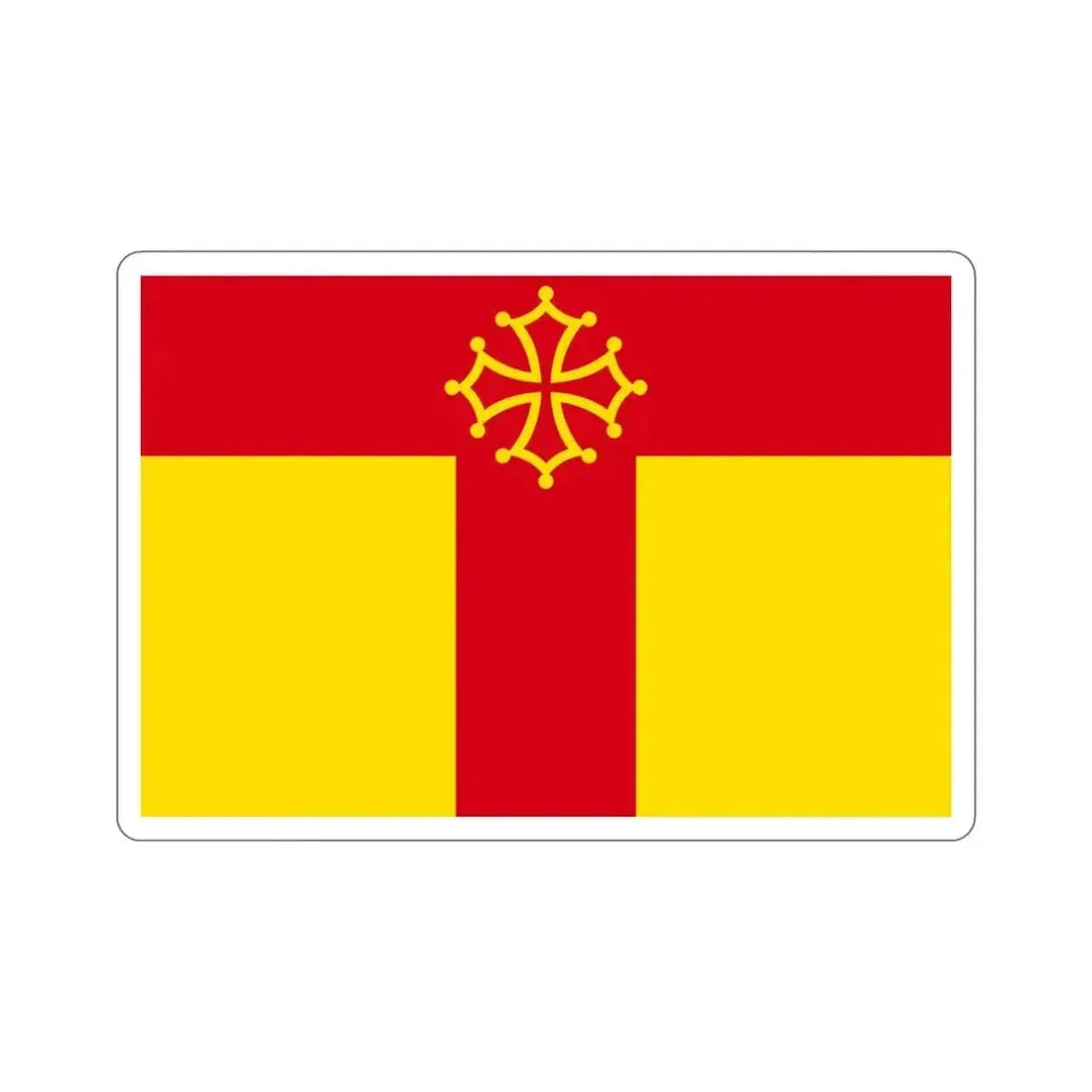 Flag of Tarn France STICKER Vinyl Die-Cut Decal 6 Inch - The Sticker Space