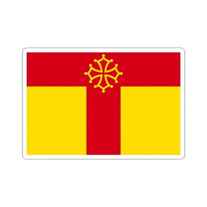 Flag of Tarn France - STICKER Vinyl Kiss-Cut Decal 3 Inch White - The Sticker Space