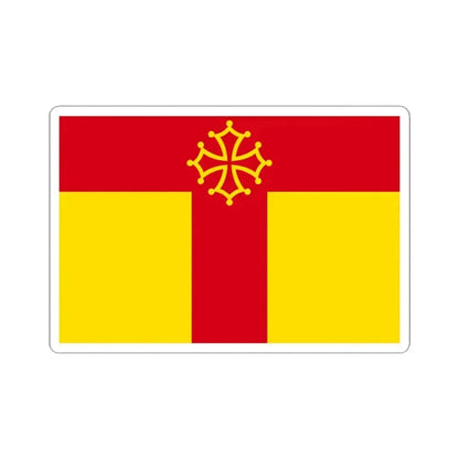 Flag of Tarn France - STICKER Vinyl Kiss-Cut Decal 4 Inch White - The Sticker Space