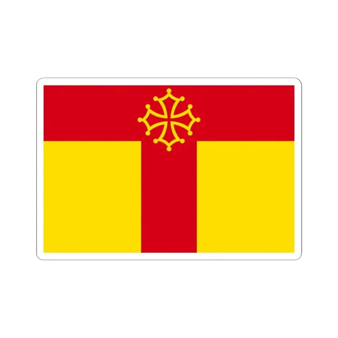 Flag of Tarn France - STICKER Vinyl Kiss-Cut Decal - The Sticker Space