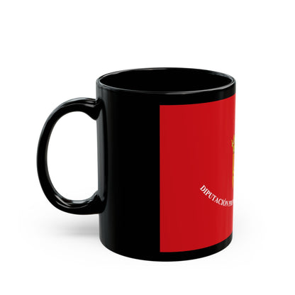 Flag of Tarragona Spain - Black Coffee Mug-The Sticker Space