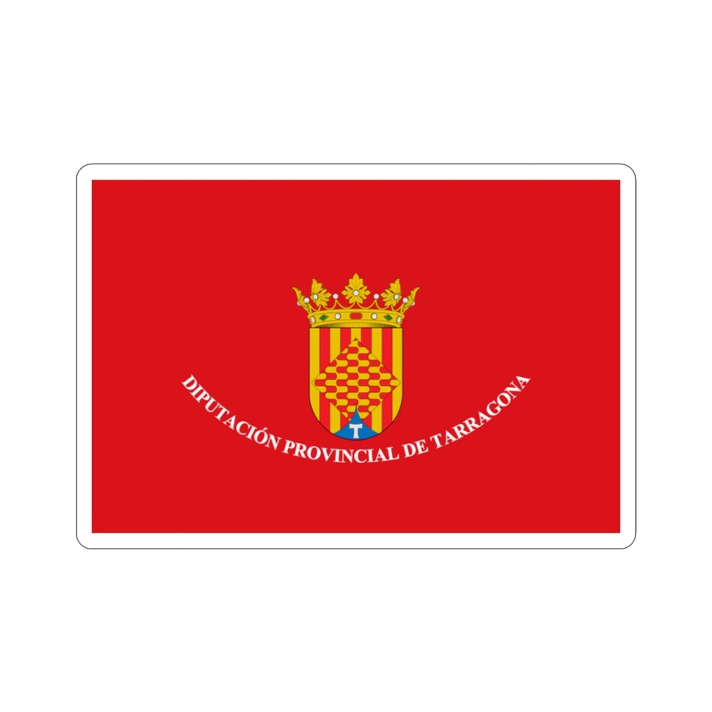 Flag of Tarragona Spain STICKER Vinyl Die-Cut Decal-2 Inch-The Sticker Space