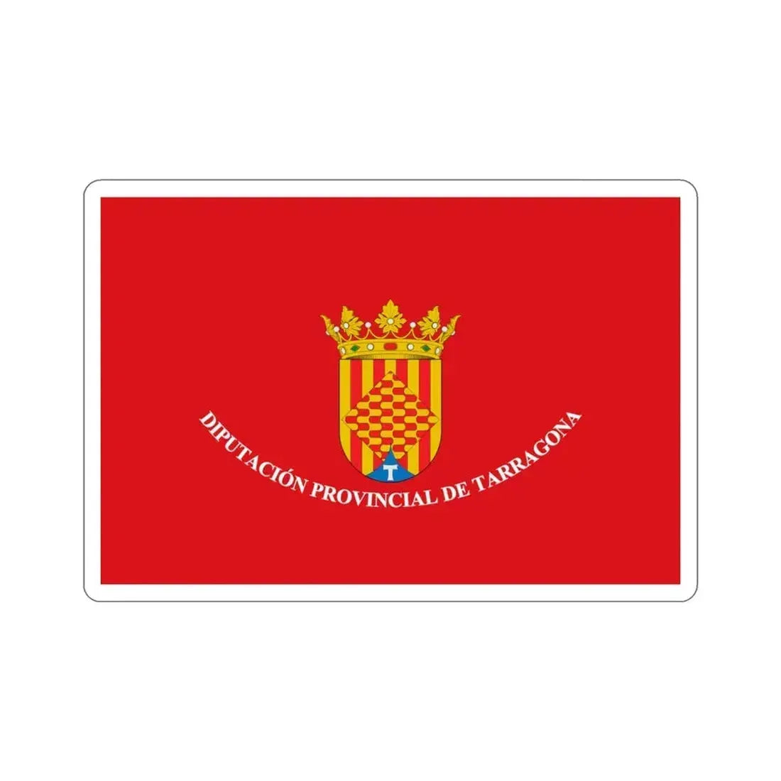 Flag of Tarragona Spain STICKER Vinyl Die-Cut Decal 3 Inch - The Sticker Space