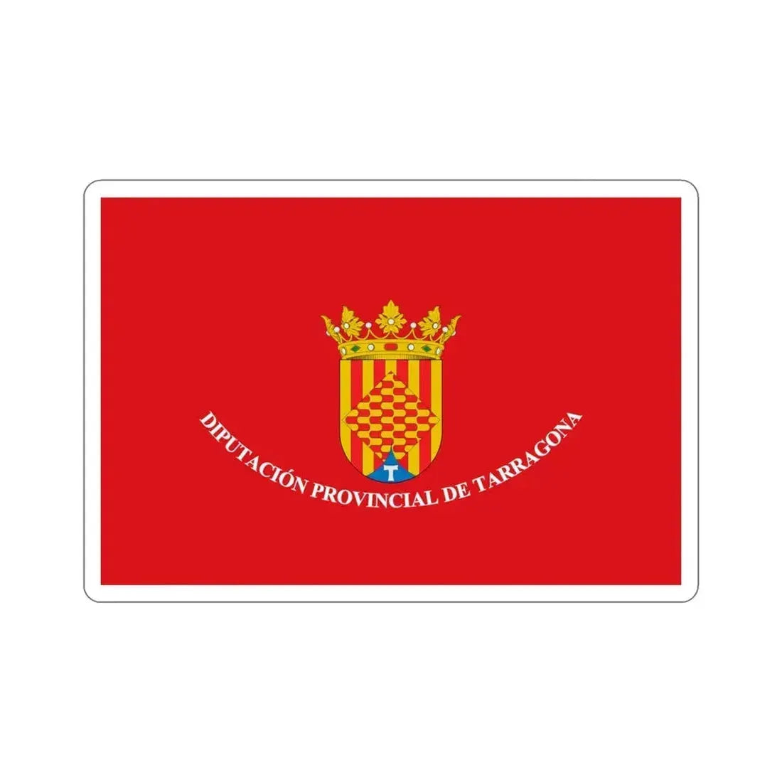 Flag of Tarragona Spain STICKER Vinyl Die-Cut Decal 4 Inch - The Sticker Space