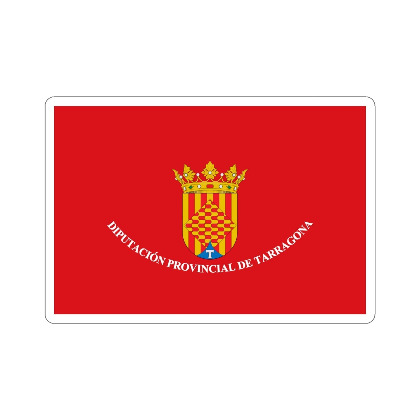 Flag of Tarragona Spain STICKER Vinyl Die-Cut Decal-5 Inch-The Sticker Space