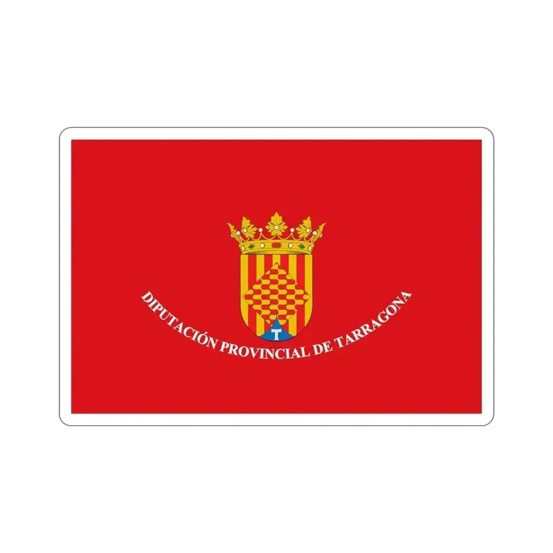 Flag of Tarragona Spain STICKER Vinyl Die-Cut Decal 5 Inch - The Sticker Space