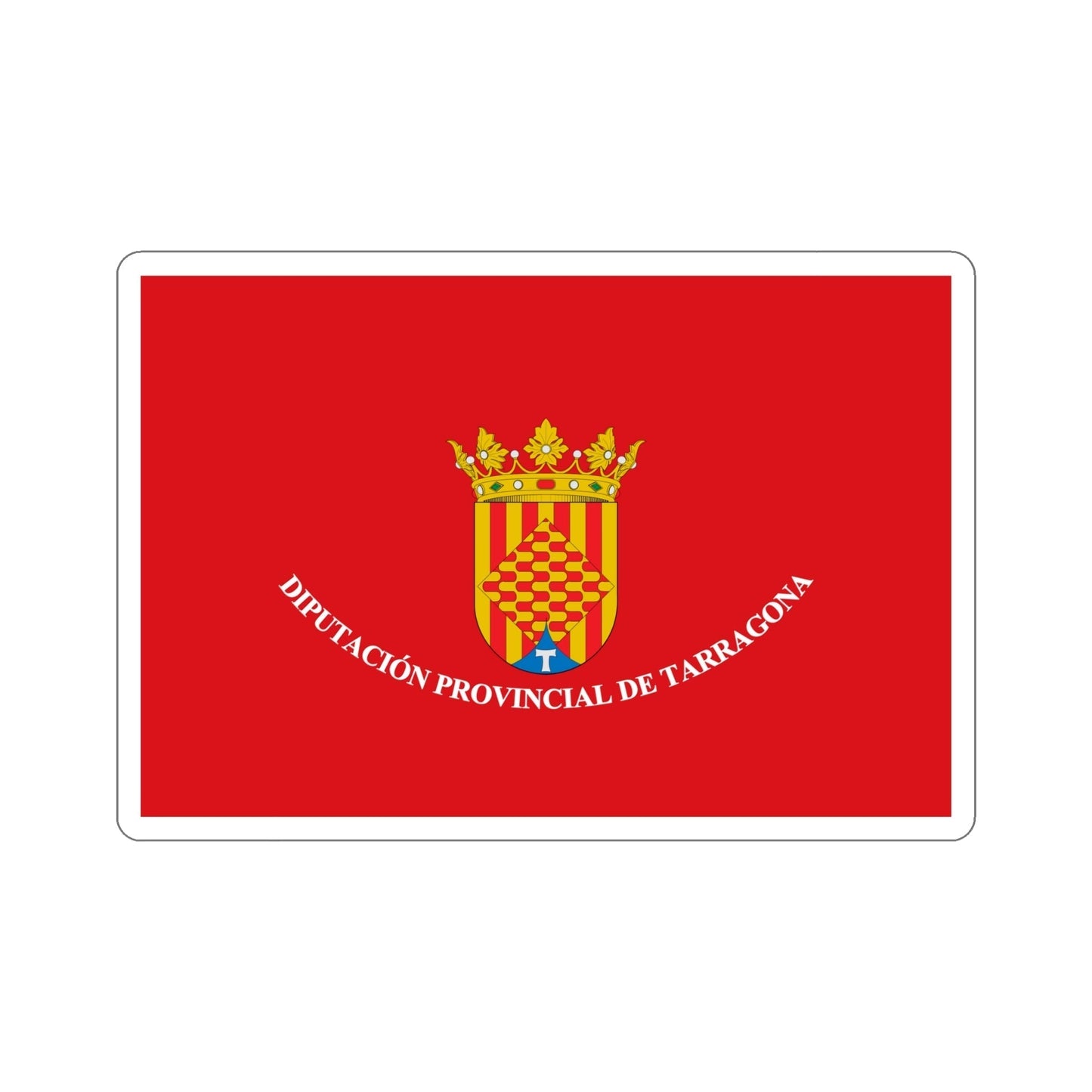 Flag of Tarragona Spain STICKER Vinyl Die-Cut Decal-6 Inch-The Sticker Space