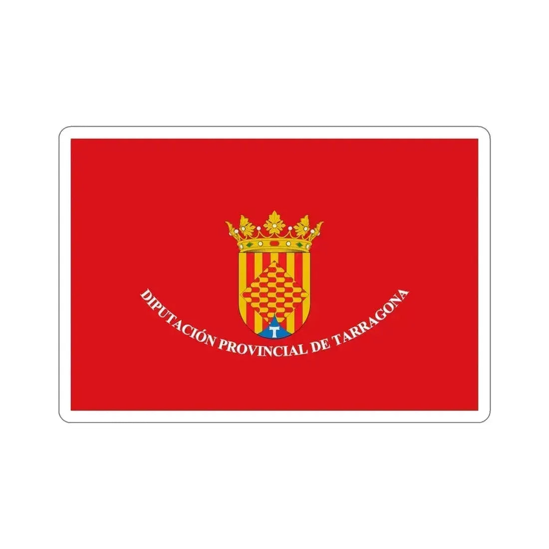 Flag of Tarragona Spain STICKER Vinyl Die-Cut Decal 6 Inch - The Sticker Space