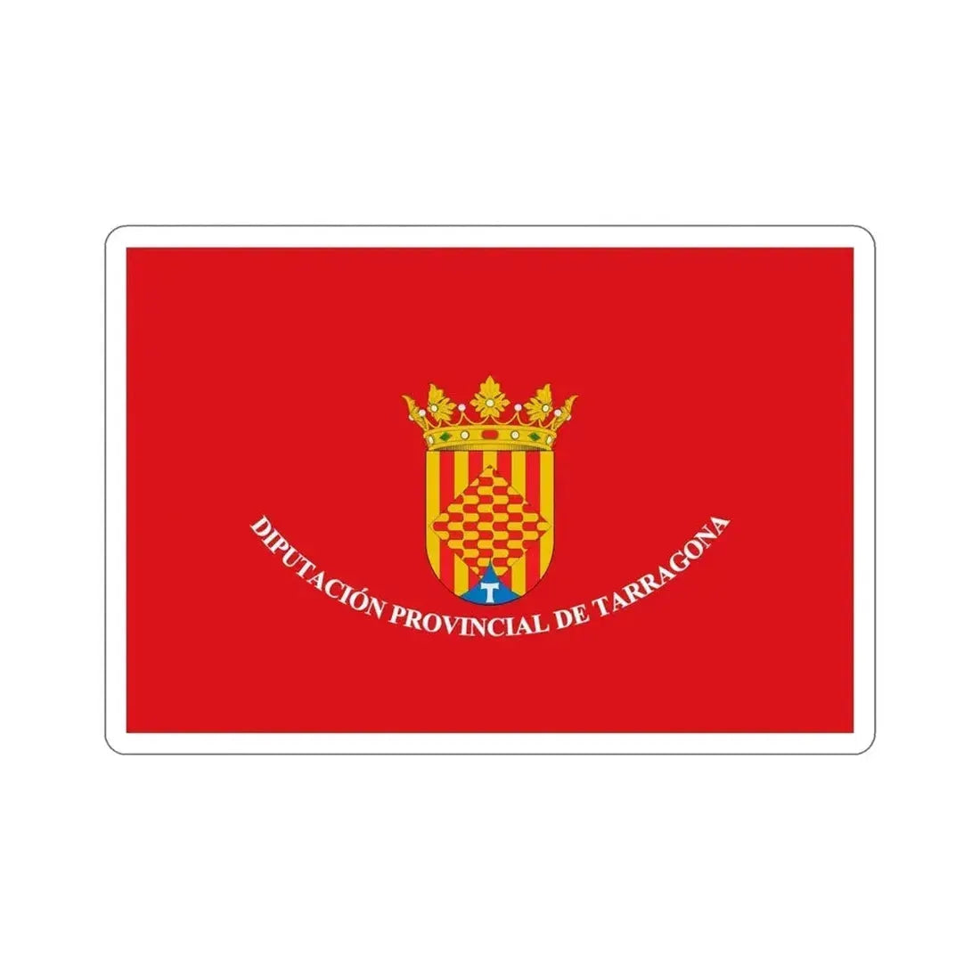 Flag of Tarragona Spain STICKER Vinyl Die-Cut Decal - The Sticker Space