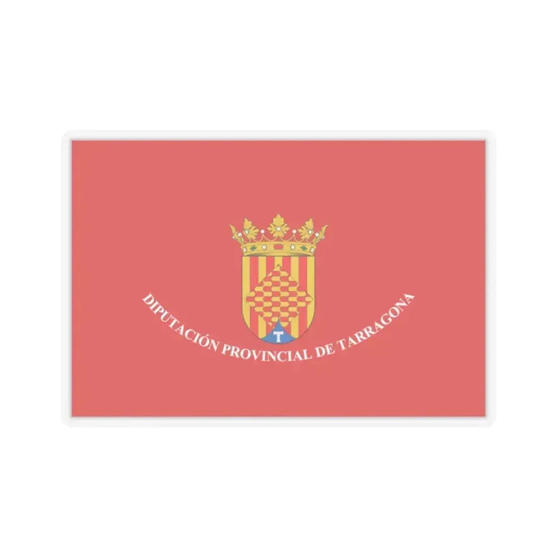 Flag of Tarragona Spain - STICKER Vinyl Kiss-Cut Decal 2 Inch Transparent - The Sticker Space