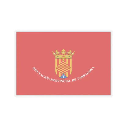 Flag of Tarragona Spain - STICKER Vinyl Kiss-Cut Decal 2 Inch Transparent - The Sticker Space