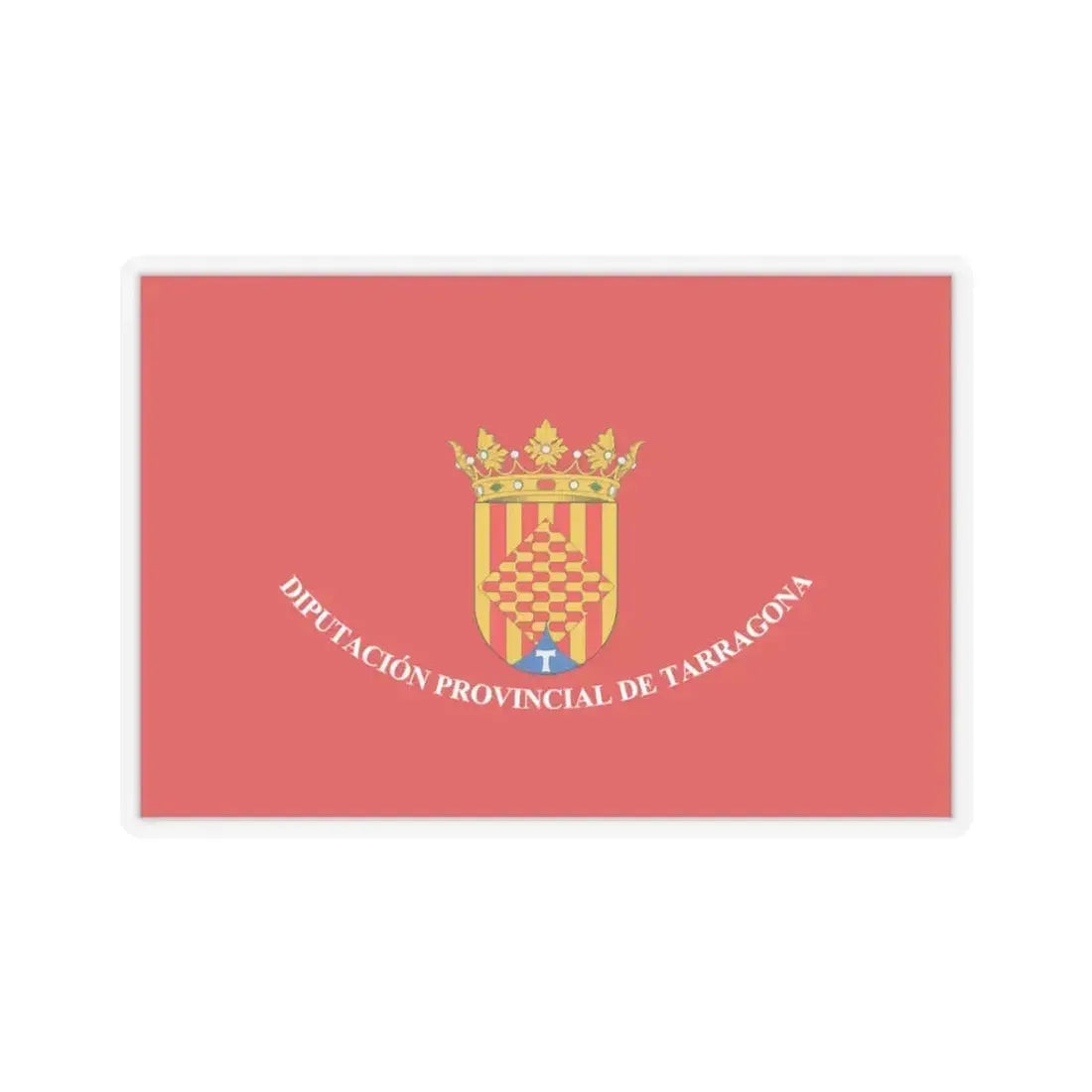 Flag of Tarragona Spain - STICKER Vinyl Kiss-Cut Decal 3 Inch Transparent - The Sticker Space