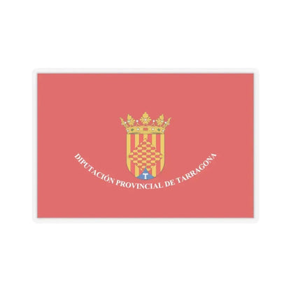 Flag of Tarragona Spain - STICKER Vinyl Kiss-Cut Decal 3 Inch Transparent - The Sticker Space
