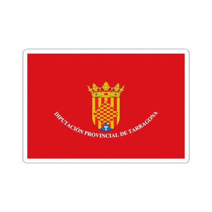 Flag of Tarragona Spain - STICKER Vinyl Kiss-Cut Decal 3 Inch White - The Sticker Space