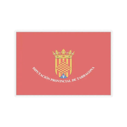 Flag of Tarragona Spain - STICKER Vinyl Kiss-Cut Decal 4 Inch Transparent - The Sticker Space