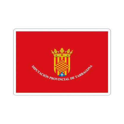 Flag of Tarragona Spain - STICKER Vinyl Kiss-Cut Decal 4 Inch White - The Sticker Space