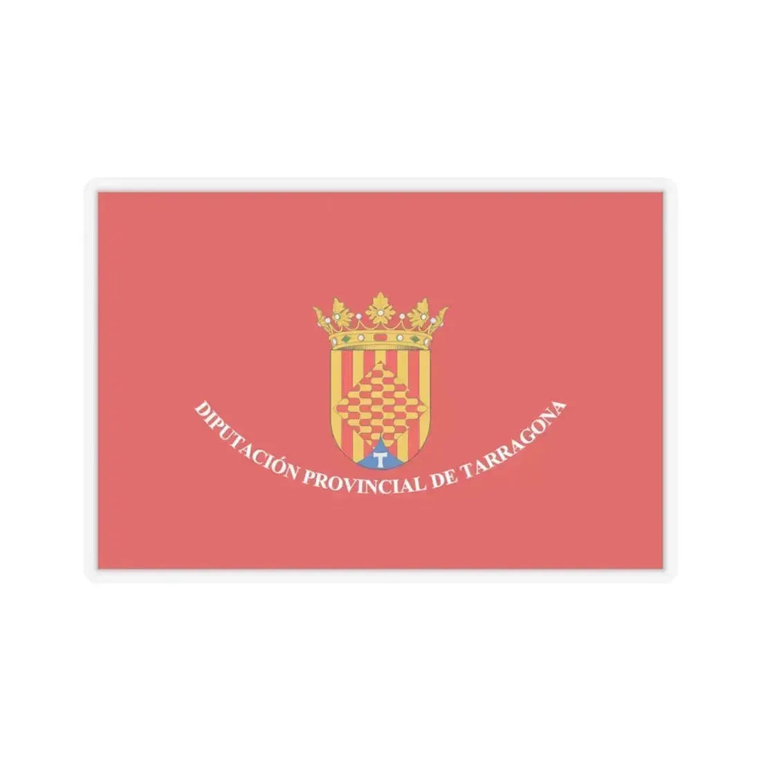 Flag of Tarragona Spain - STICKER Vinyl Kiss-Cut Decal 6 Inch Transparent - The Sticker Space