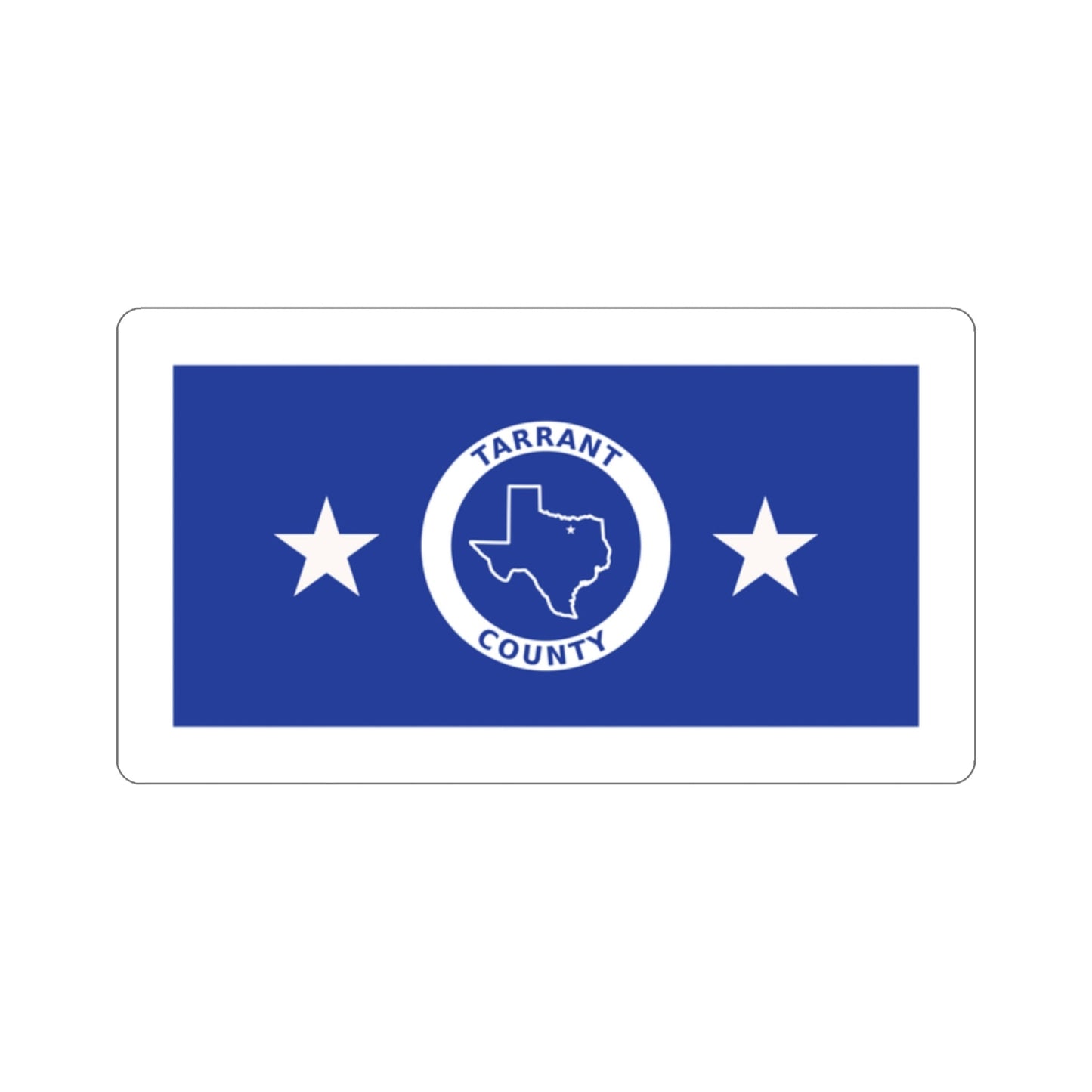 Flag of Tarrant County Texas STICKER Vinyl Die-Cut Decal-2 Inch-The Sticker Space