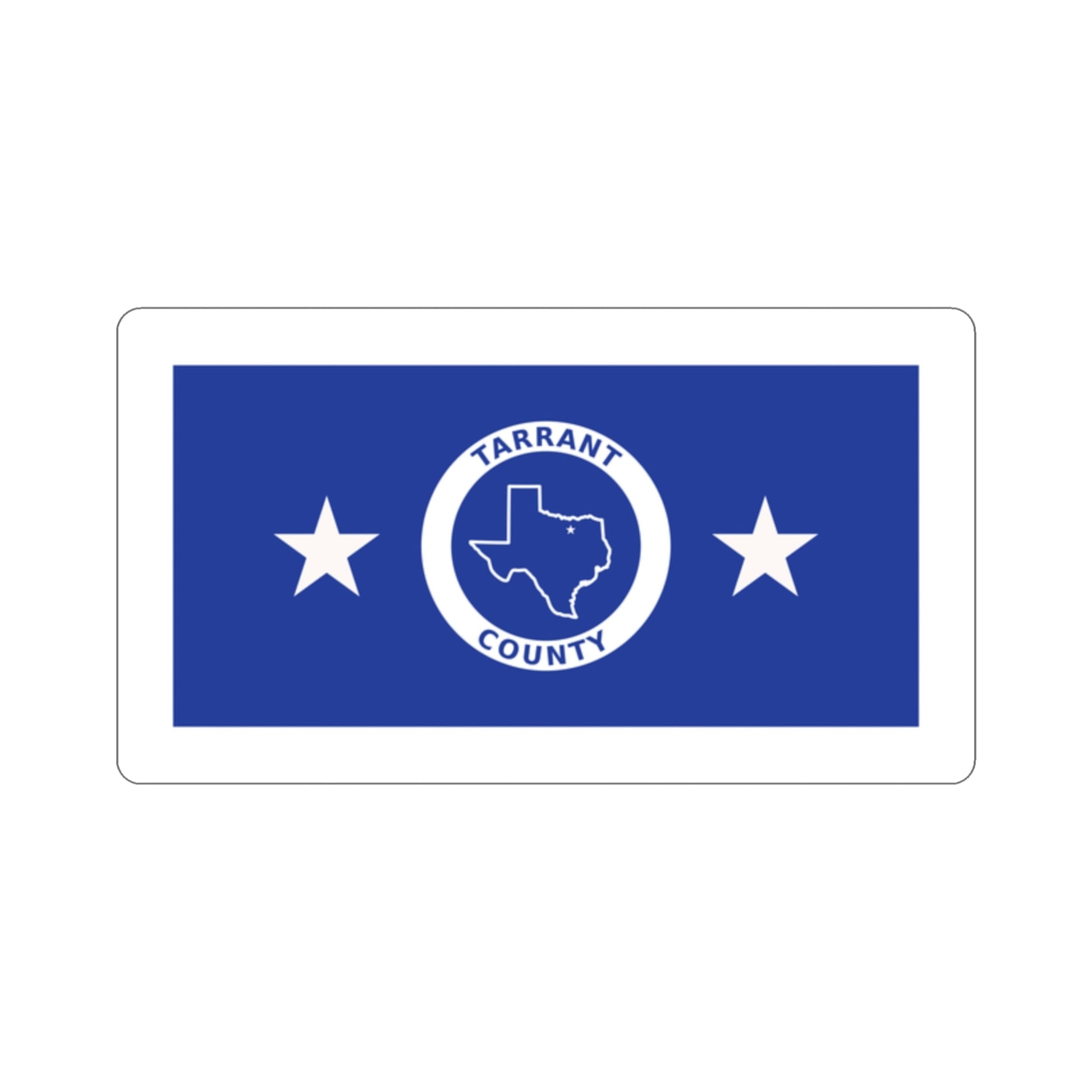 Flag of Tarrant County Texas STICKER Vinyl Die-Cut Decal-2 Inch-The Sticker Space