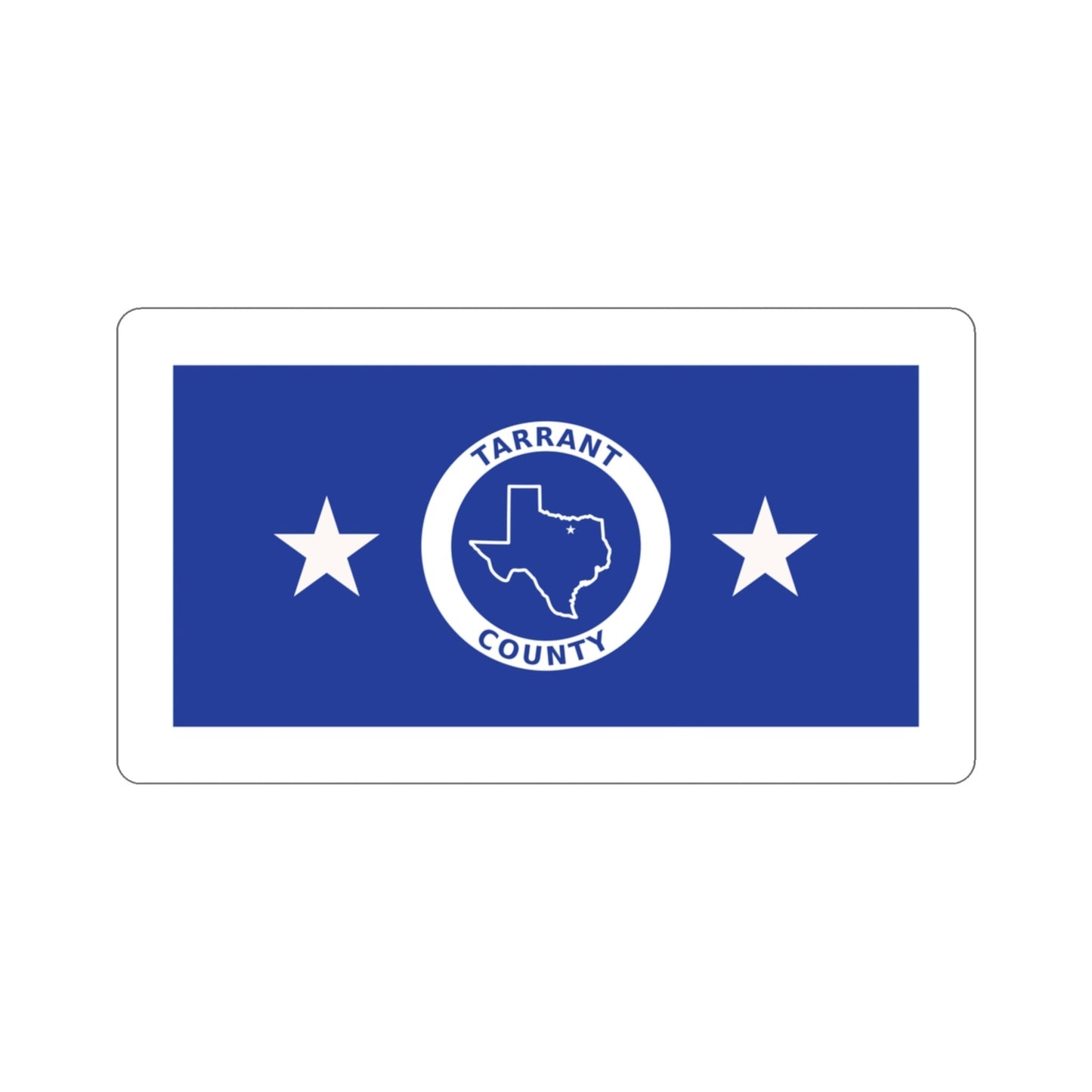 Flag of Tarrant County Texas STICKER Vinyl Die-Cut Decal-3 Inch-The Sticker Space